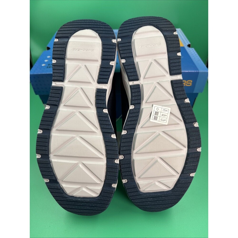 Skechers Swift Fit Hands Free Sneakers Men’s 9.5 Navy Memory Foam Shoes - Picture 8 of 16